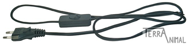 Flexo kabel s přepínačem černý 3m
